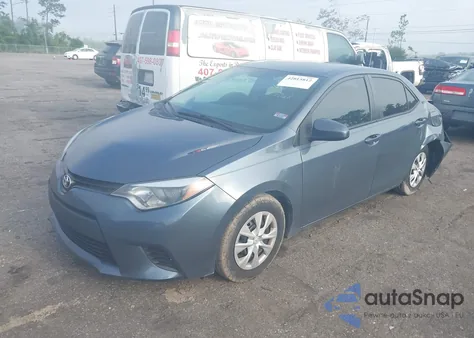 2014 Toyota Corolla Le Eco из США, поврежденный, VIN 2T1BPRHE2EC212131